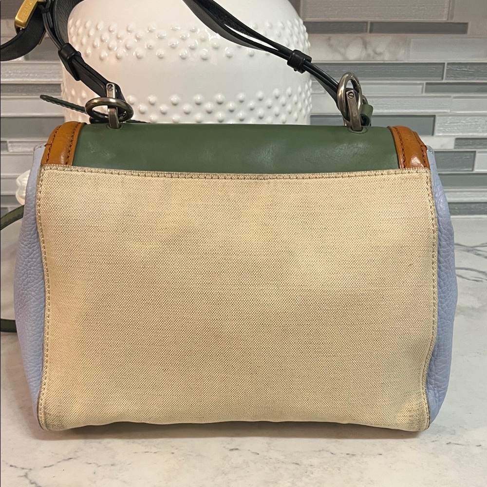 Fendi Silvana Leather and Canvas Two way bag. - Picture 8 of 16